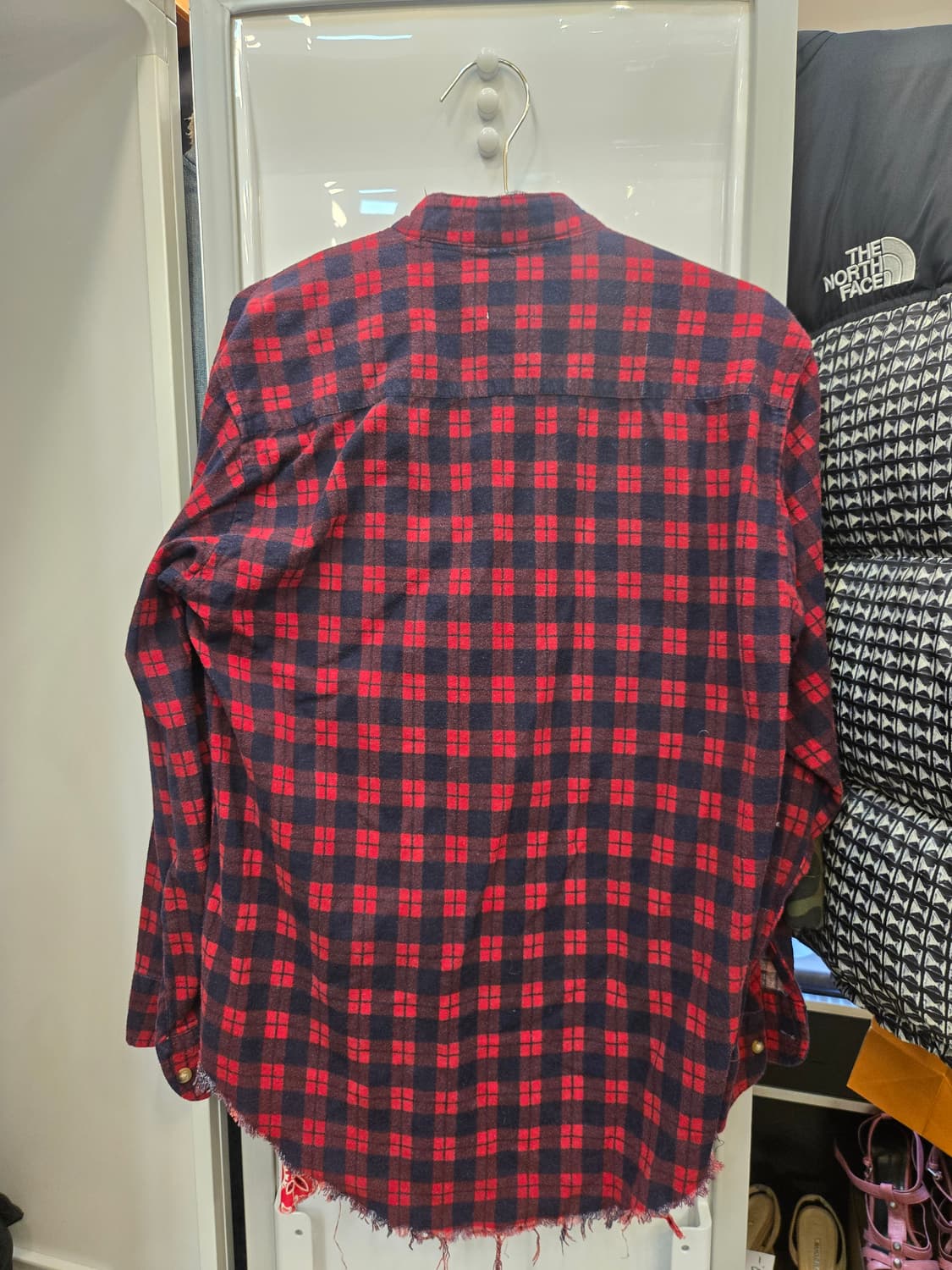 OLD PARK (올드 파크) 리메이크 체크 플란넬 셔츠 (반다나 믹스) 상품이미지2