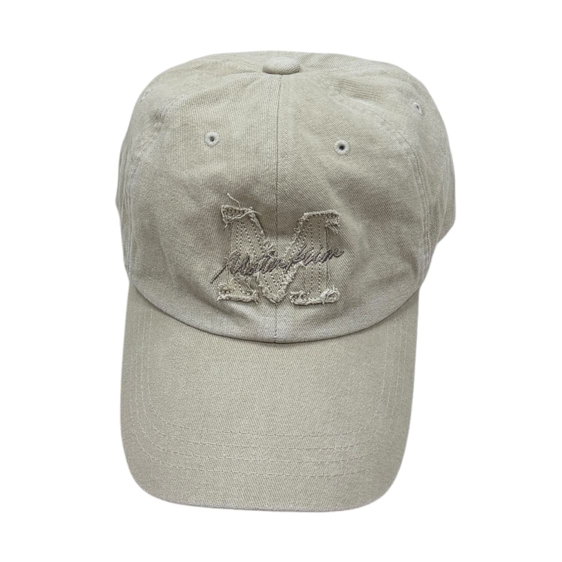 마뗑킴 커시브 볼캡 모자 베이지 상품이미지1