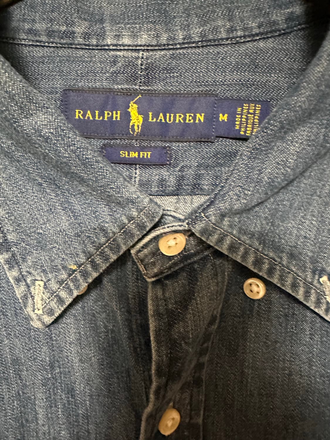 (새상품급!!) 폴로 랄프로렌 데님 셔츠 M 슬림핏ㅗ 상품이미지3