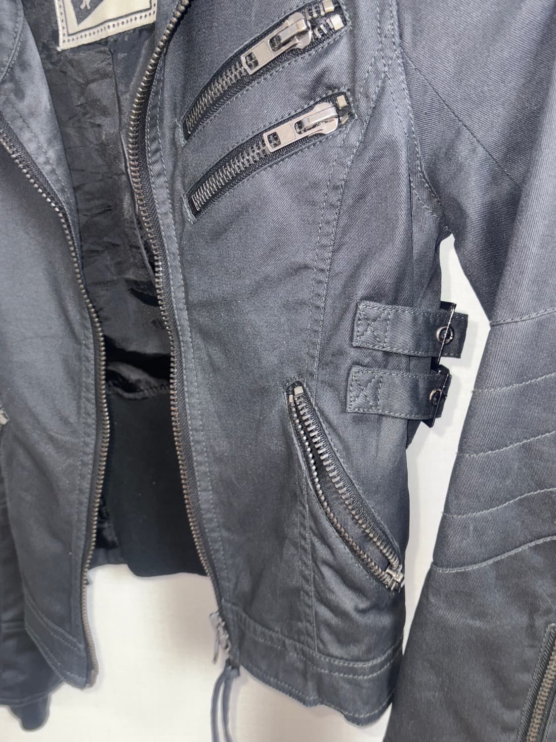 스파이럴 걸 일본 빈티지 바이커 라이더 자켓 슬림핏 착샷O 상품이미지5