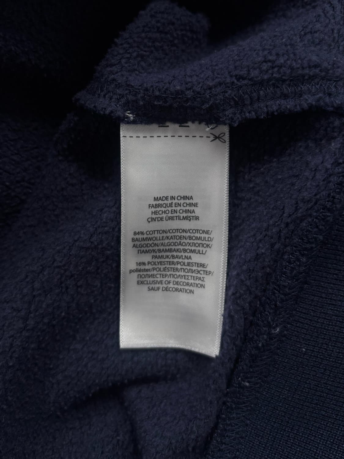 폴로 빅포니 네이비 배색 후드집업 상품이미지6