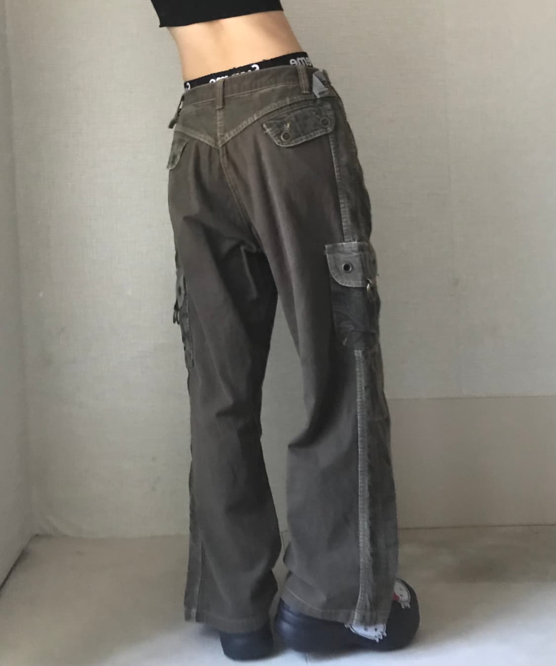 카키브라운 코듀로이 디테일 카고팬츠 상품이미지4