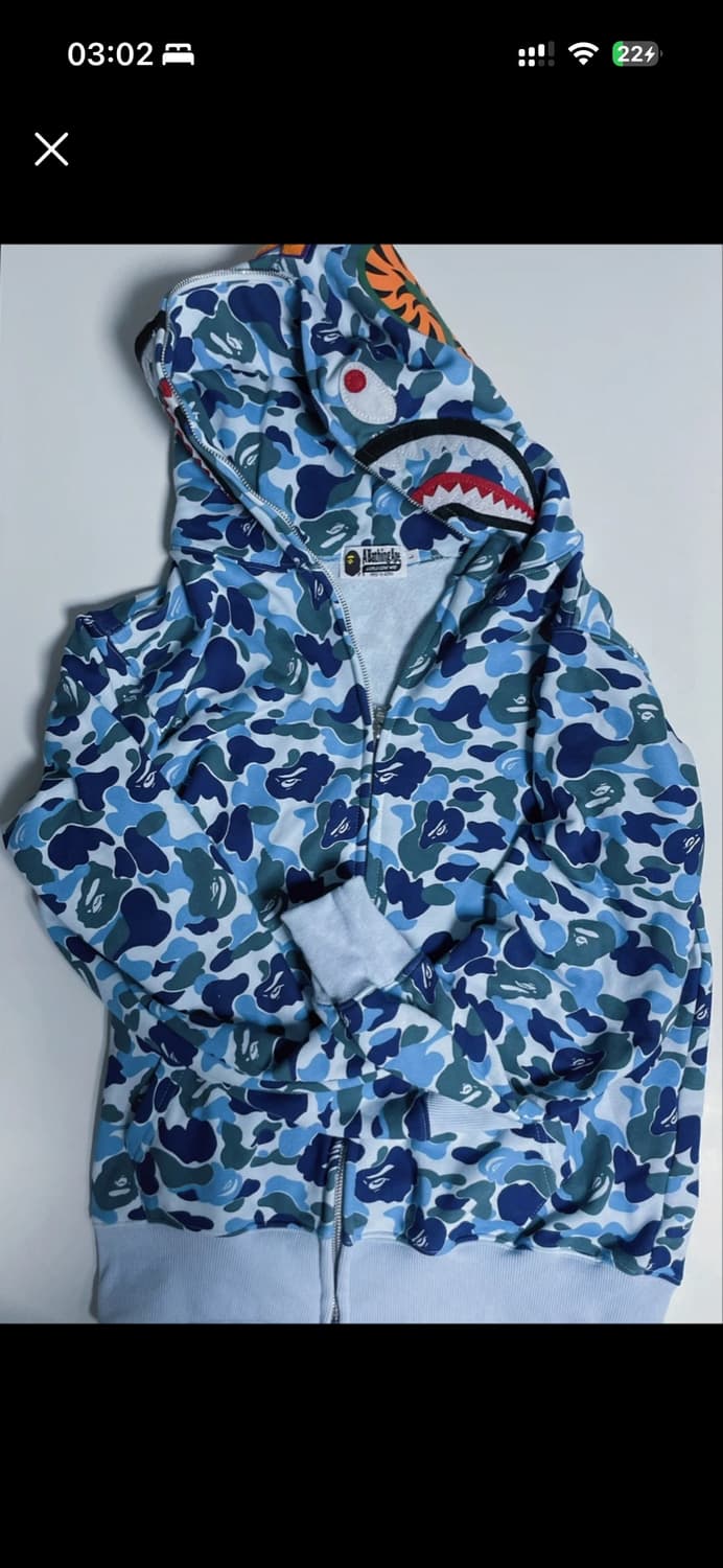 베이프 카모 풀 짚 후드집업 상품이미지1