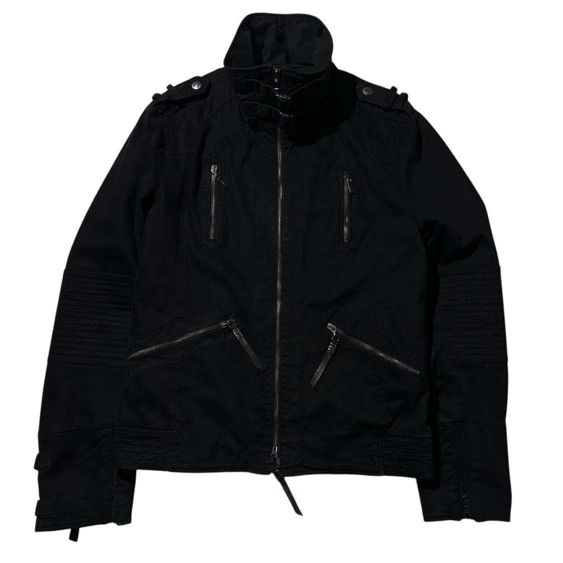 저스트 카발리 싱글 바이커 자켓 블랙 상품이미지2