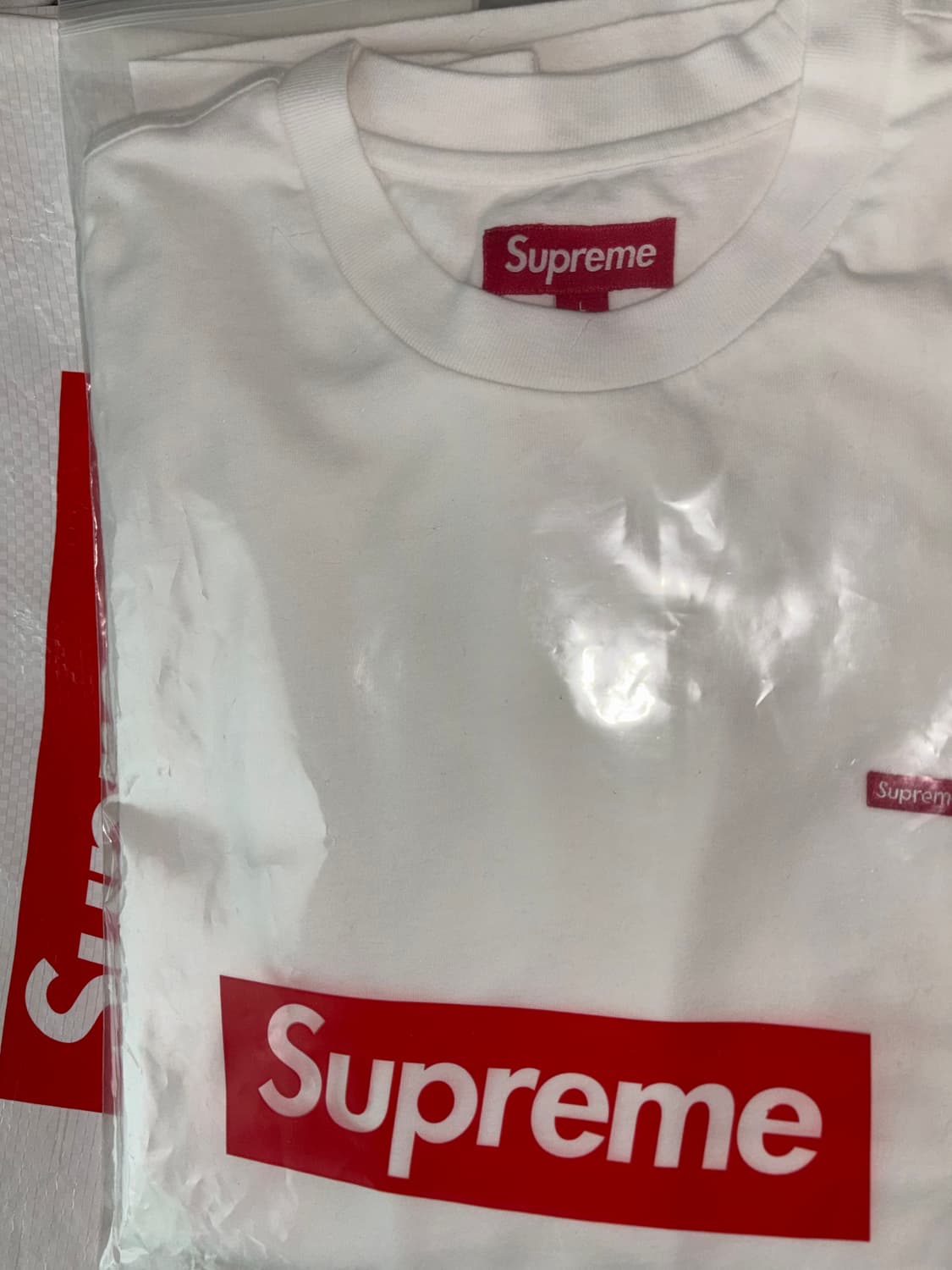 슈프림 26ss 스몰박스로고 롱슬리브 화이트 L 상품이미지1