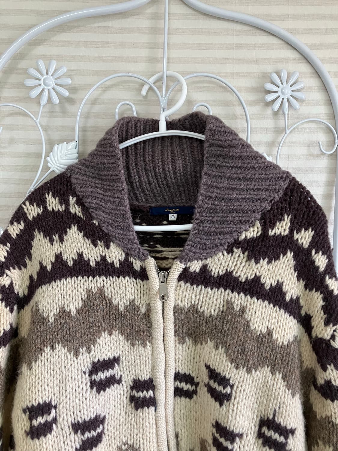 빈티지 브라운 노르딕 코위찬 y2k 스트릿 갸루 펑키 일본빈티지509   상품이미지6