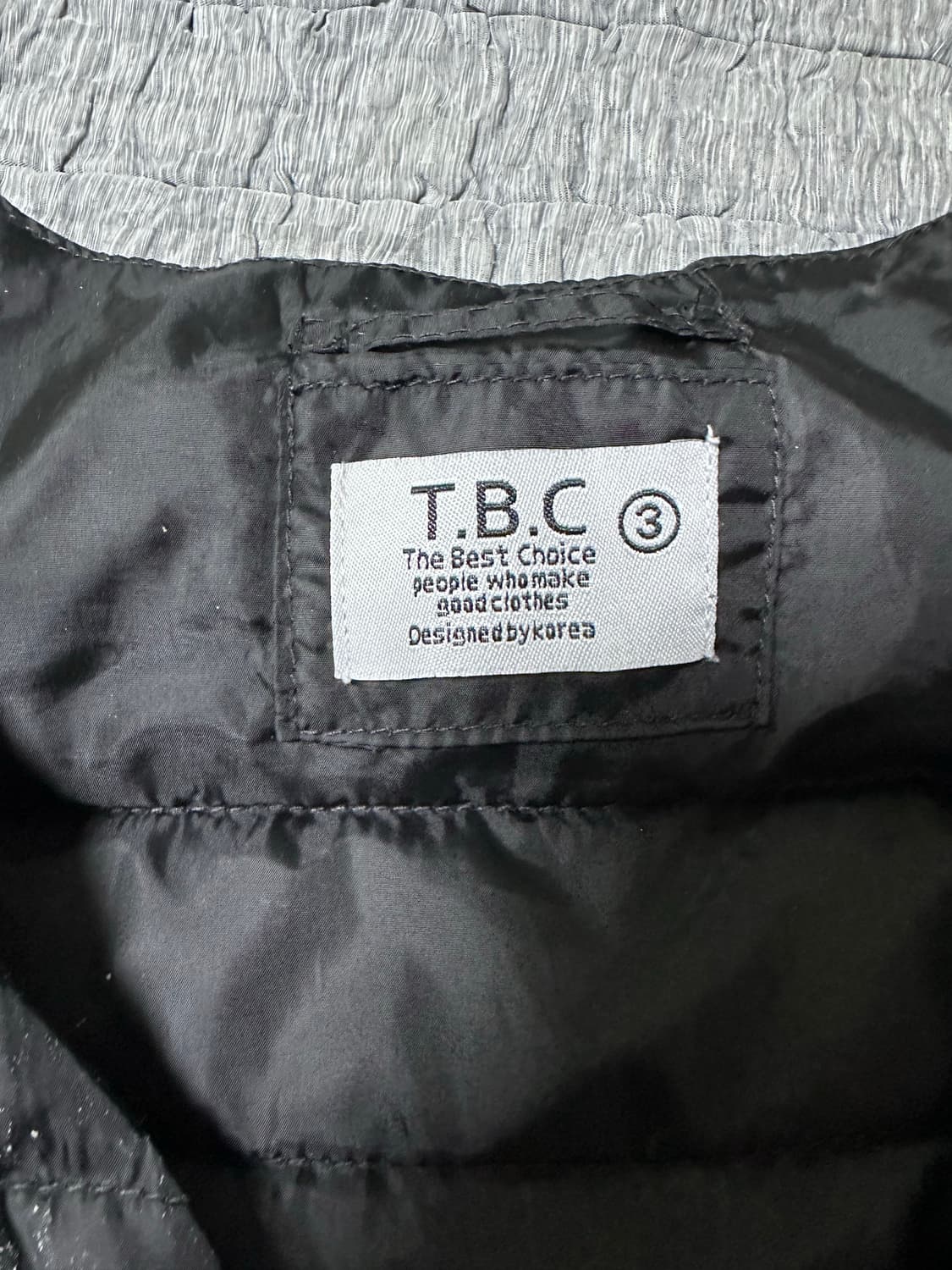 TBC 블랙 경량 패딩 조끼 상품이미지3