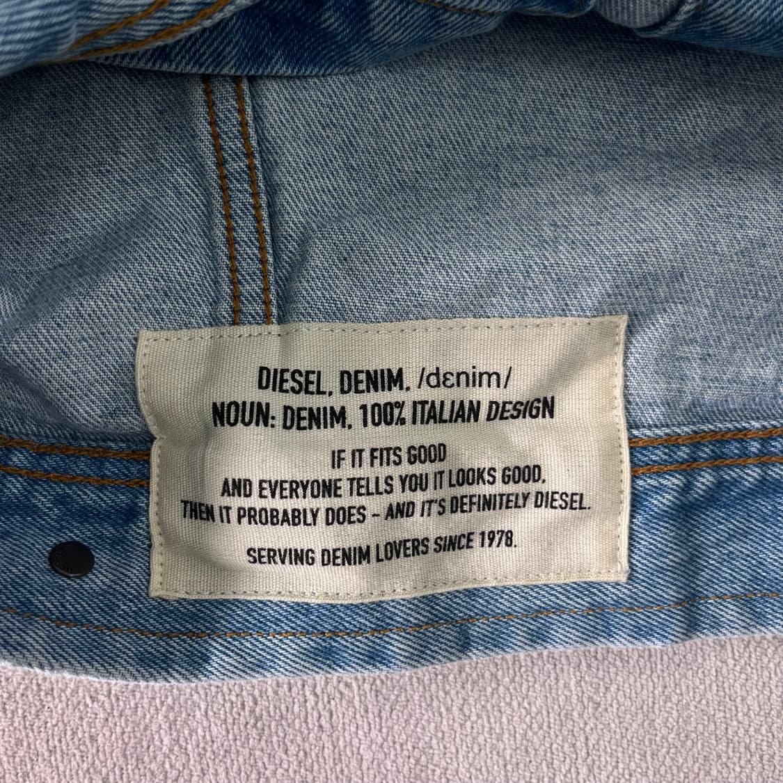 95 디젤 00S 연청 데님 자켓 상품이미지7