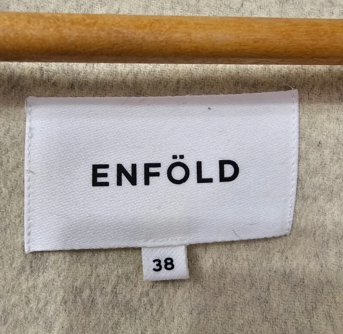 Enfold 엔폴드 타임 베이지색 오픈 코트 ~66 오버핏 상품이미지7