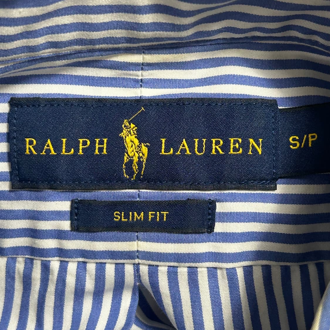 S 폴로 랄프로렌 블루 스트라이프 셔츠  상품이미지4