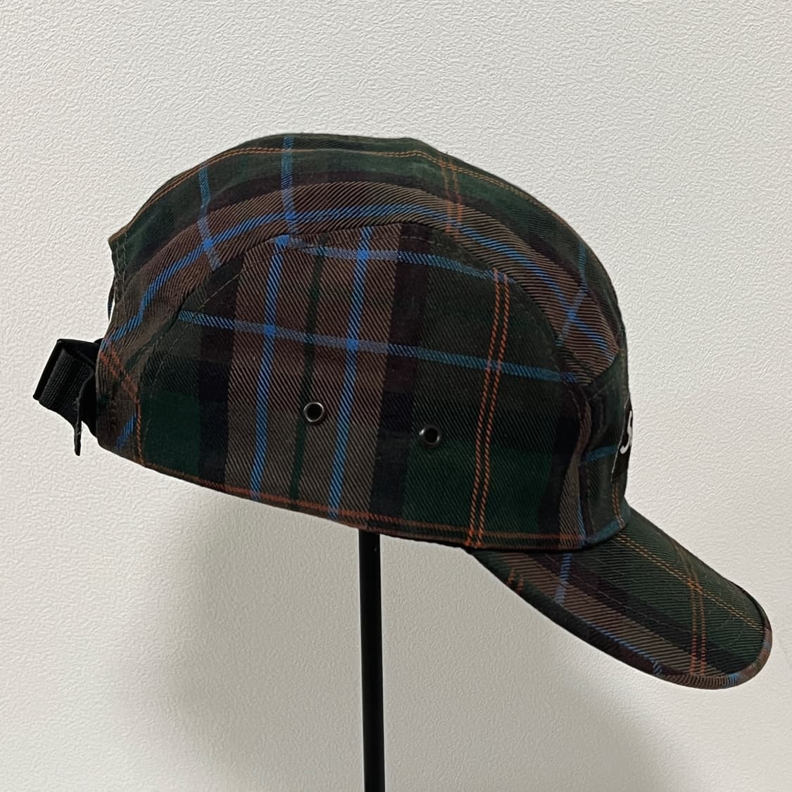 슈프림 2005 타탄 체크 캠프캡 그린 브라운 상품이미지5