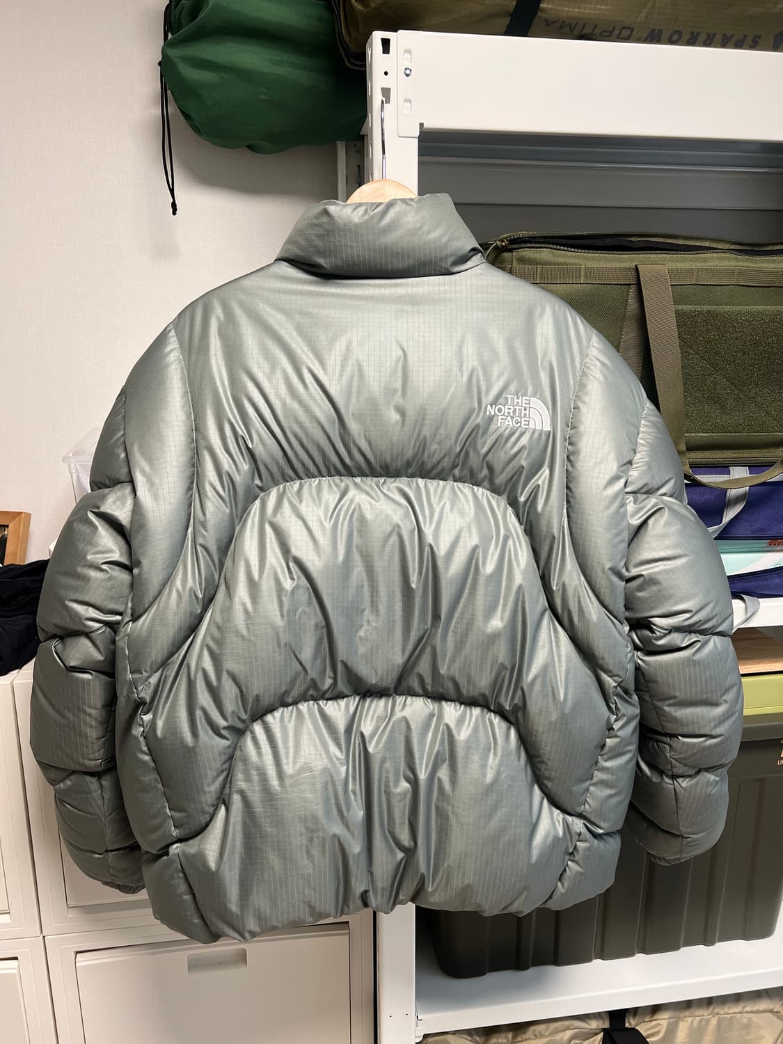 XL,카키) 노스페이스 화이트라벨 웨이브 RDS 다운 자켓 상품이미지4