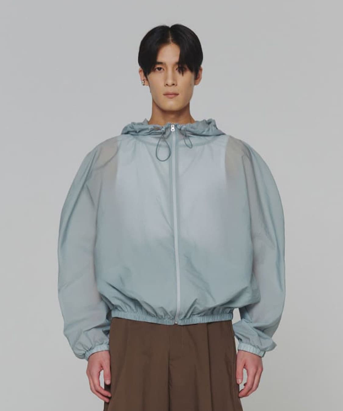 아모멘토 / 시어 나일론 레글런 후드 점퍼 상품이미지3