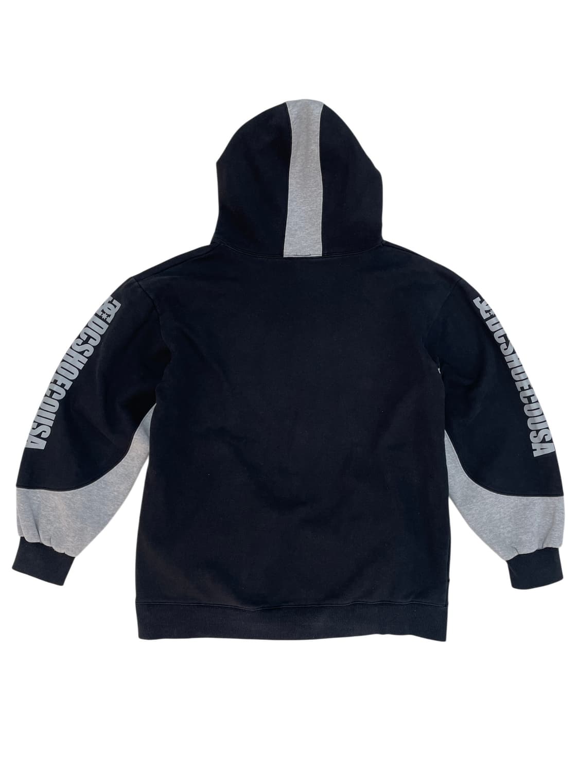 [L] D.C shoes 디씨슈즈 러버 로고 배색 후드티셔츠 상품이미지4