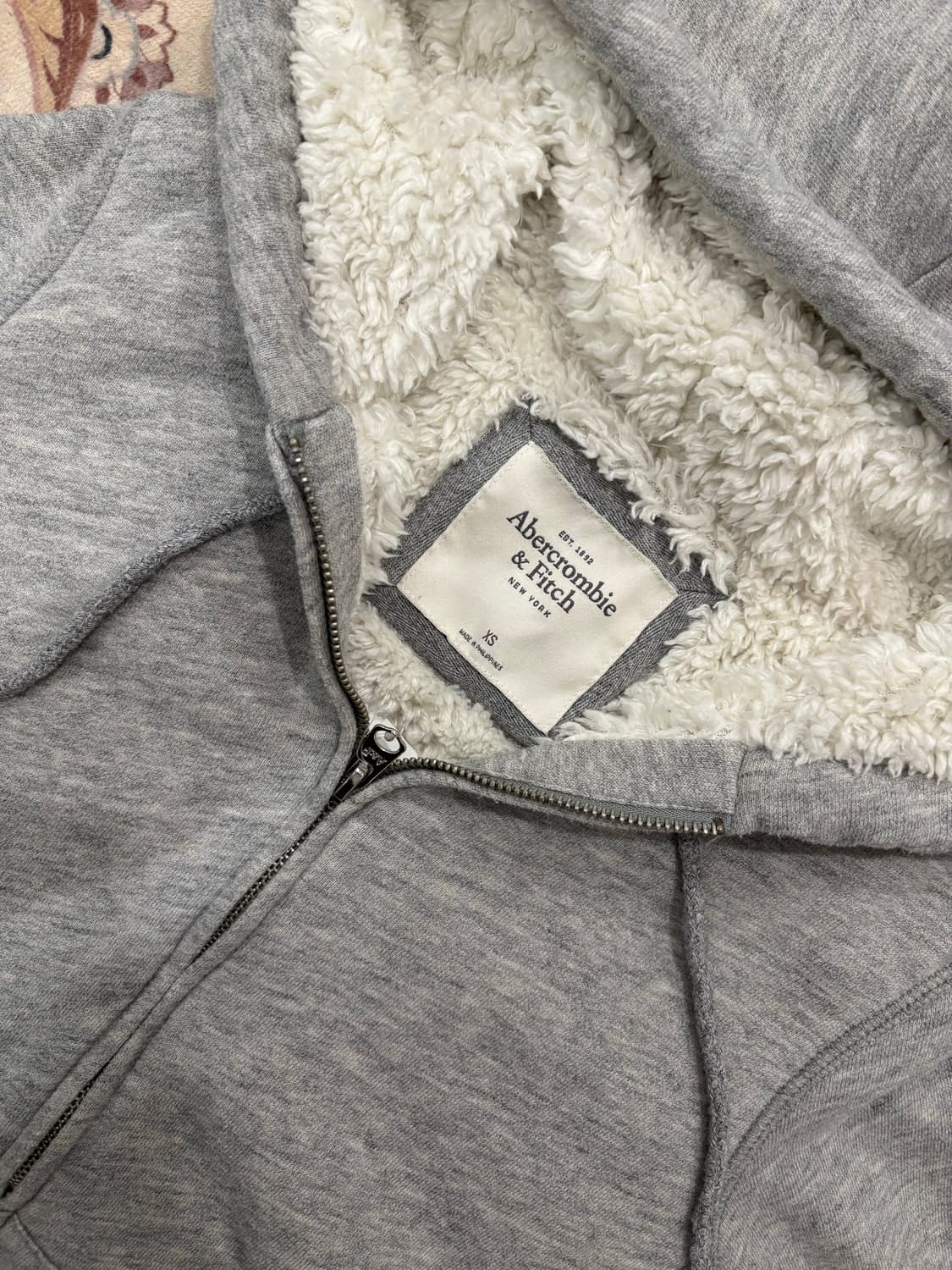 아베크롬비 퍼 y2k 딱붙 후드집업 상품이미지3