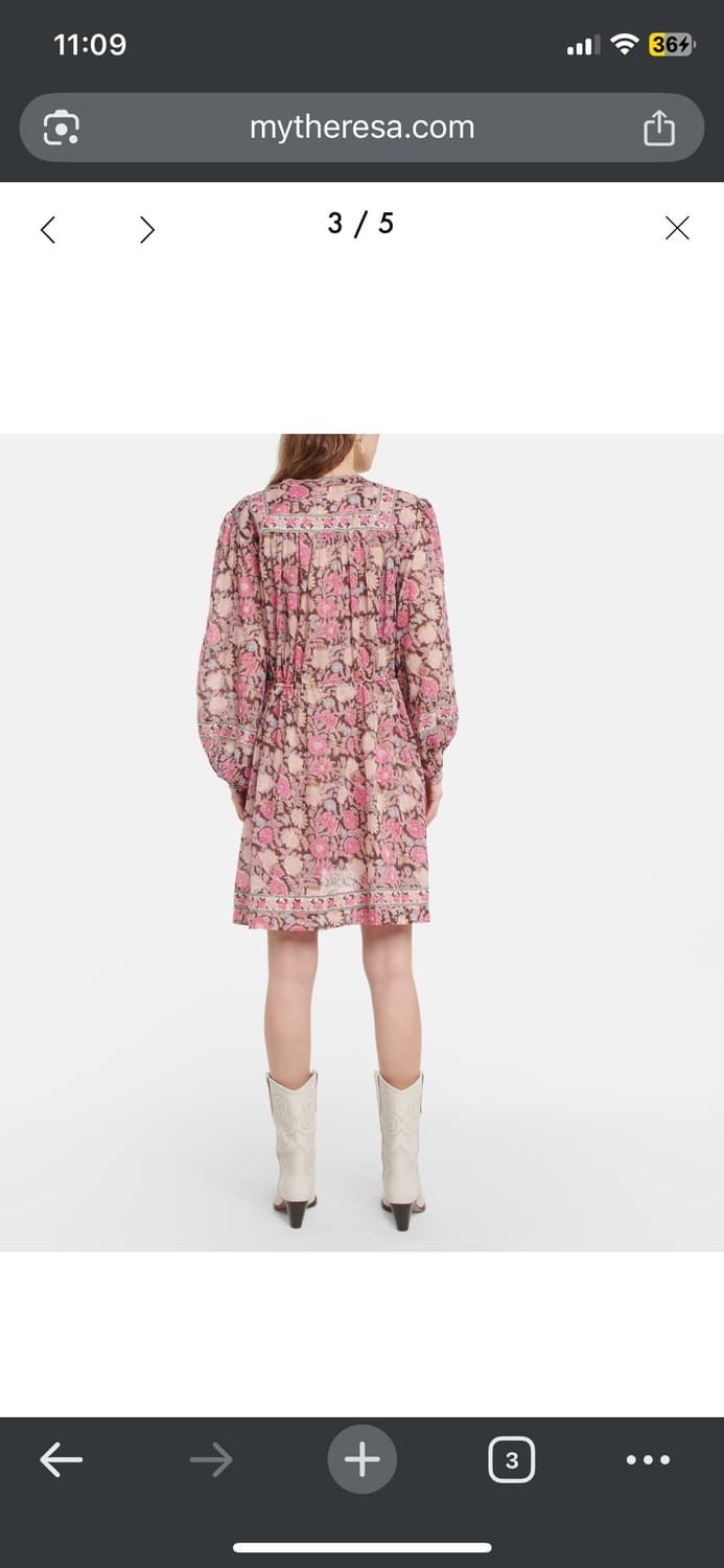 Isabel marant 에스닉 플로랄 원피스 상품이미지2