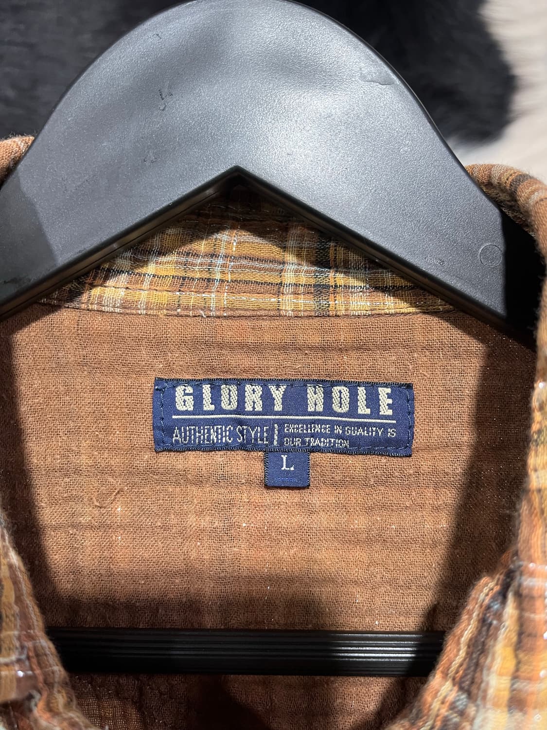 체크패턴 글리터 셔츠 상품이미지3