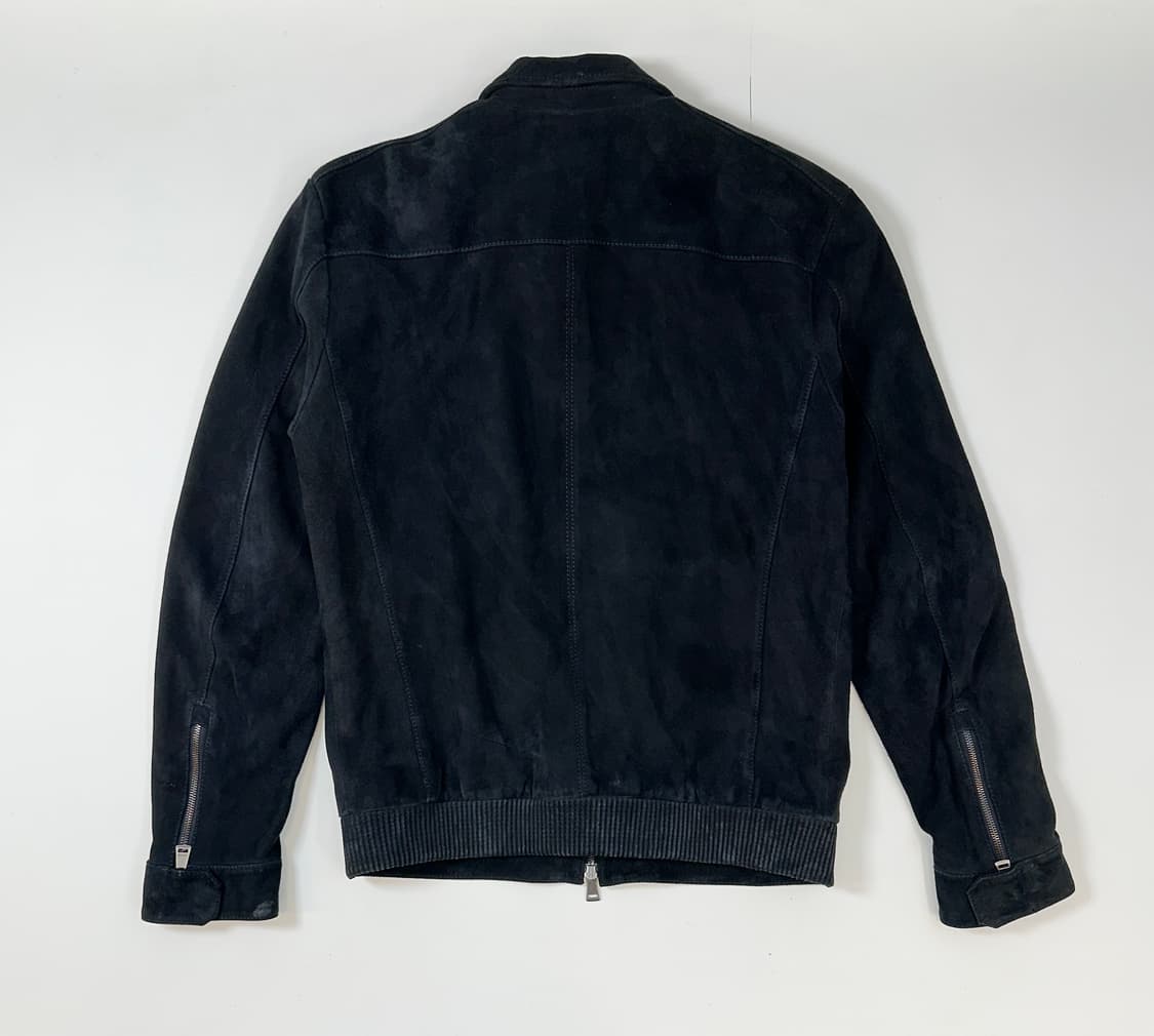 쉽스킨 스웨이드 자켓 워시드블랙 상품이미지2