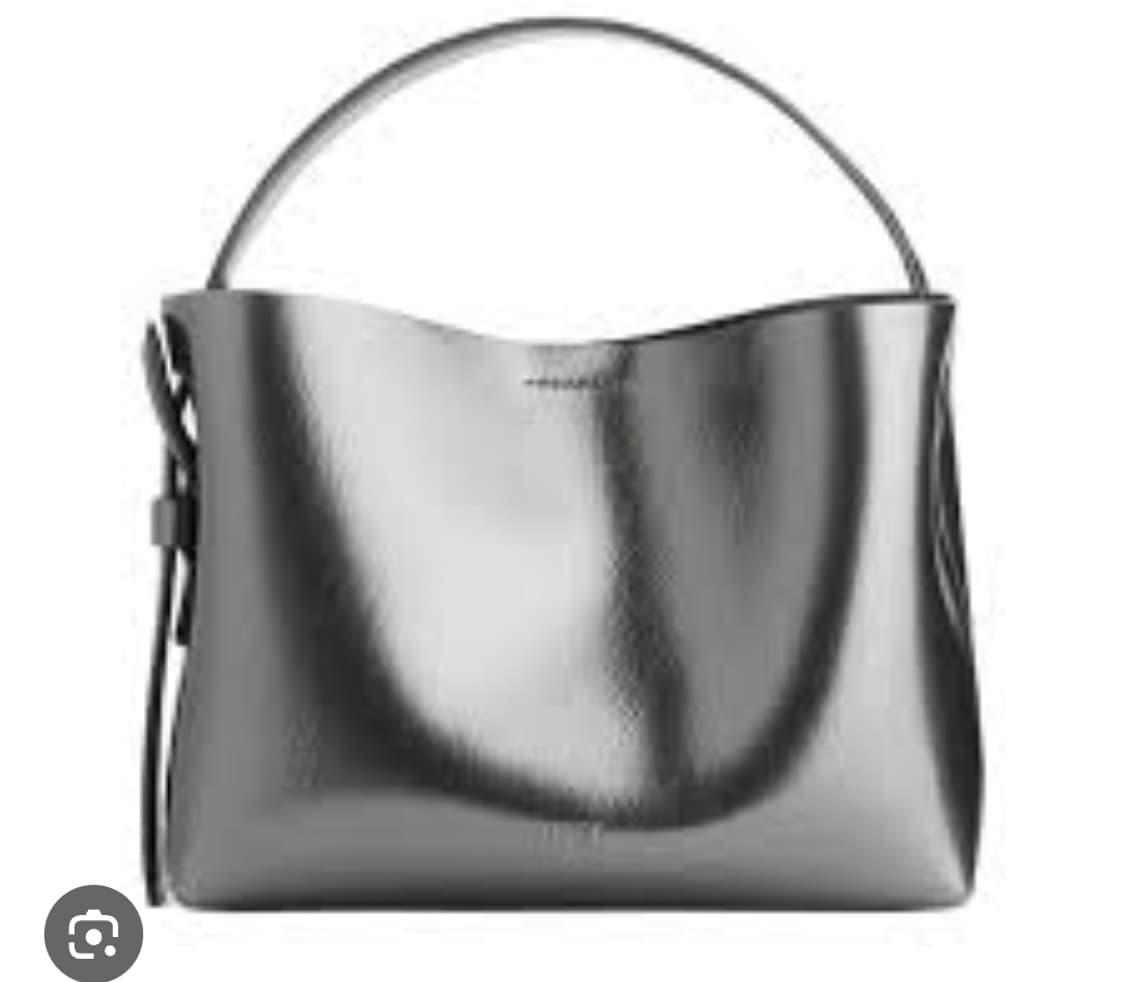 (중고)아르켓 레더 크로스바디 백 실버 메탈릭 상품이미지1