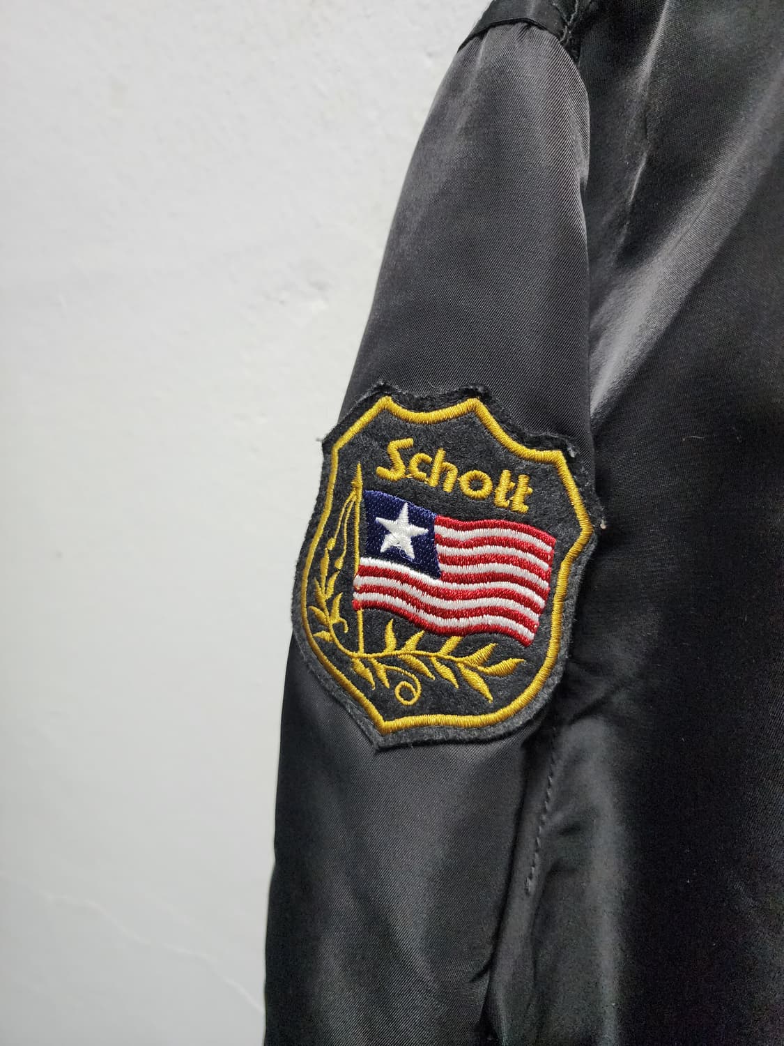 Schott 쇼트 블랙 MA-1 항공점퍼 상품이미지3