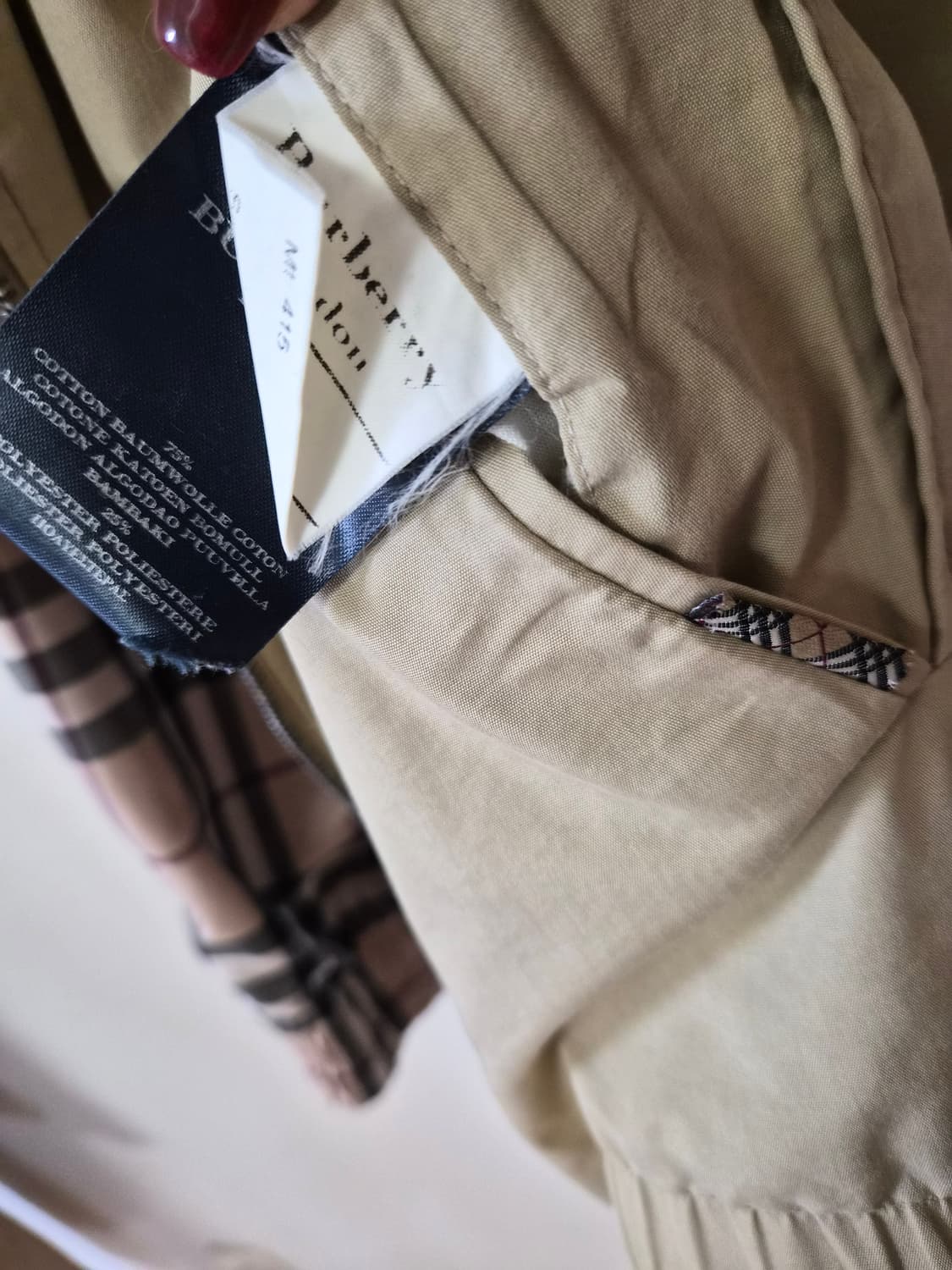 버버리정품 남성간절기 바람막이  상품이미지9