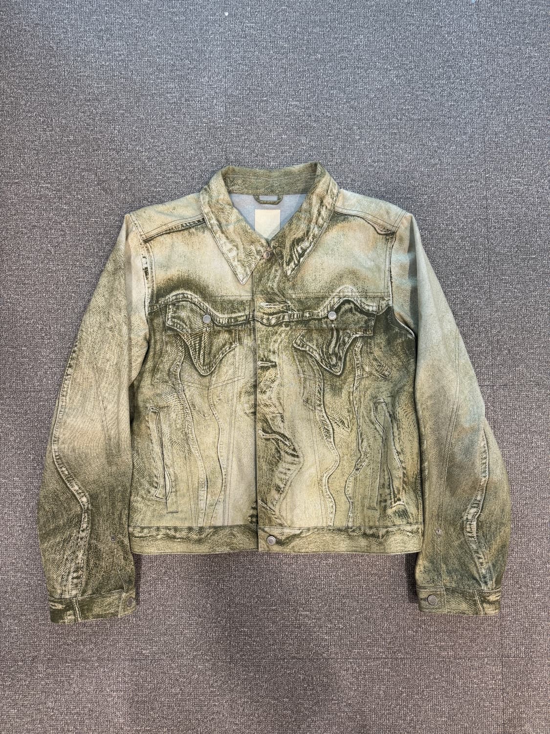 캠퍼랩 스월 프린트 데님 자켓 M  상품이미지4