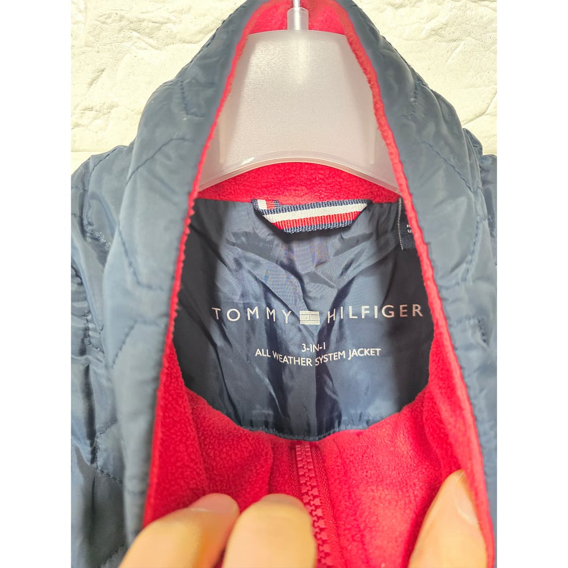 택포) 타미힐피거 퀼팅 자켓 경량패딩 M 상품이미지2