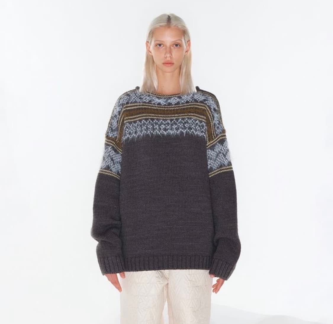 오픈와이와이 openyy 페어아일 스웨터 니트 상품이미지2