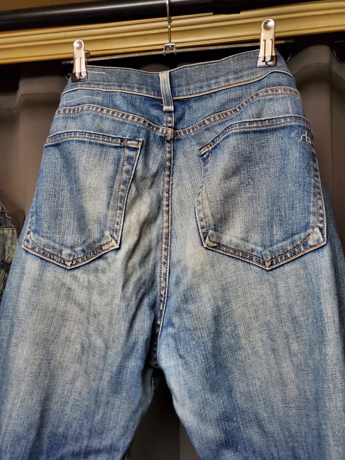 락앤본 데미지 데님팬츠 상품이미지4