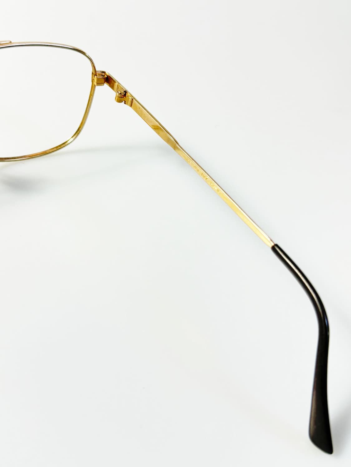 90s CHEVRON 골드 보잉 메탈 프레임 빈티지 안경 상품이미지6