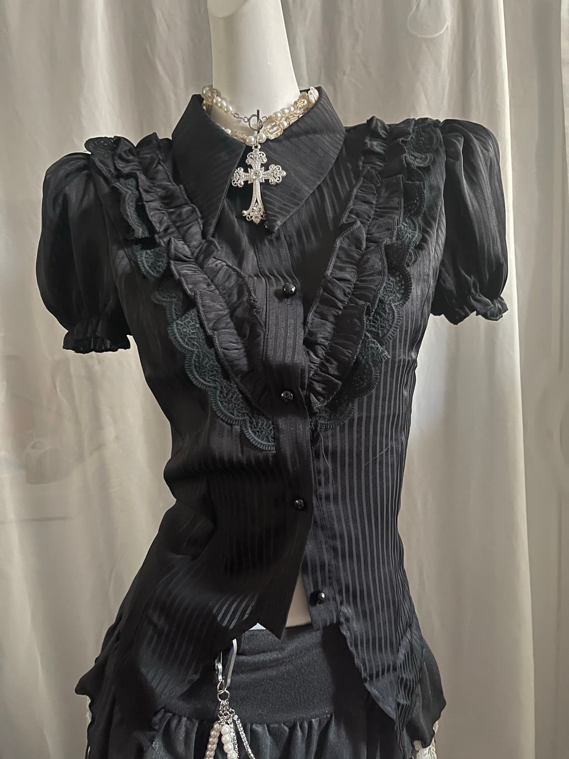 Horror game girl blouse 고스 공겜여주 블라우스 상품이미지4