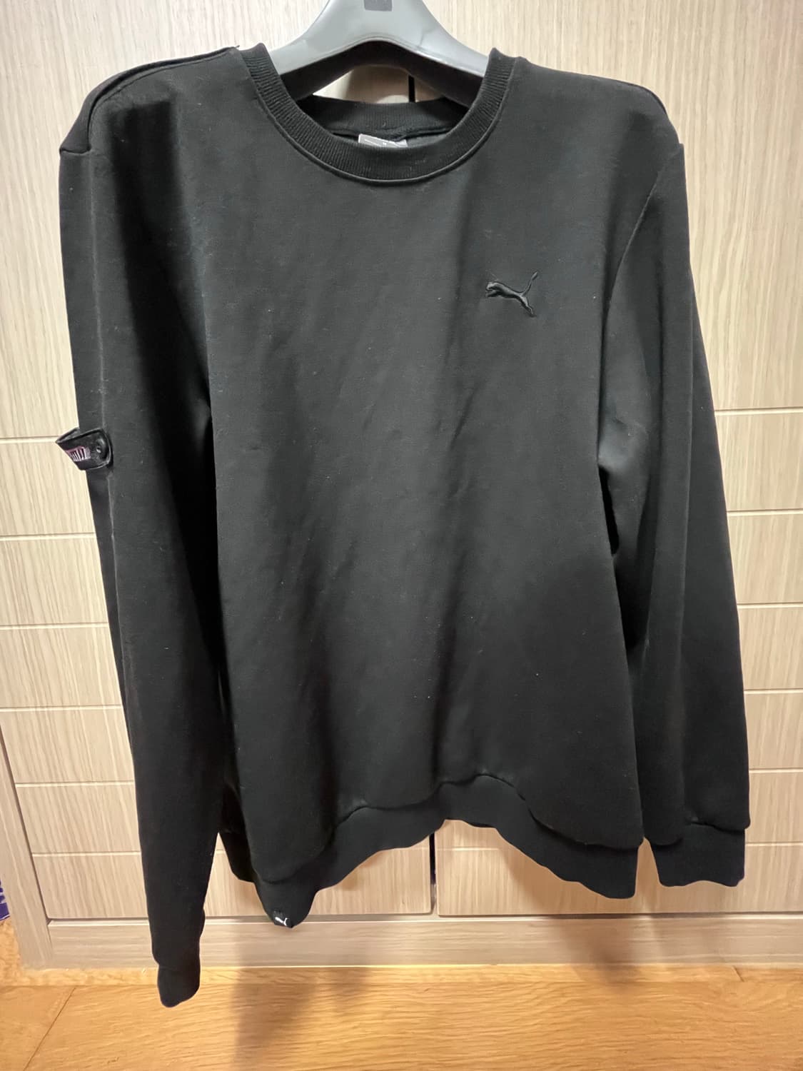 푸마 맨투맨 M사이즈 블랙 상품이미지2