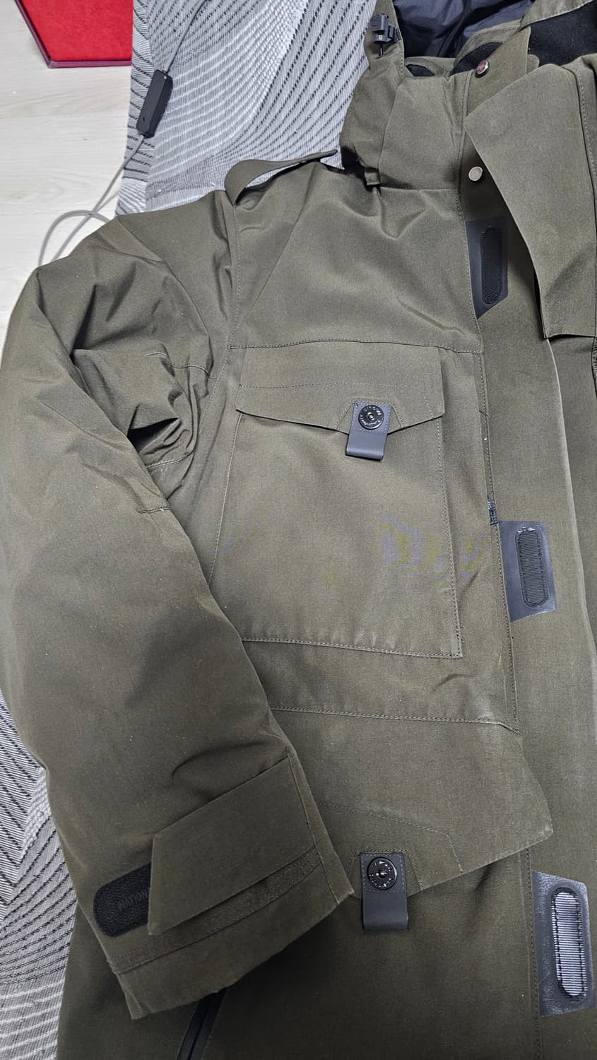 내셔널지오그래픽 유틸리티 자켓 카키색 XL 상품이미지3