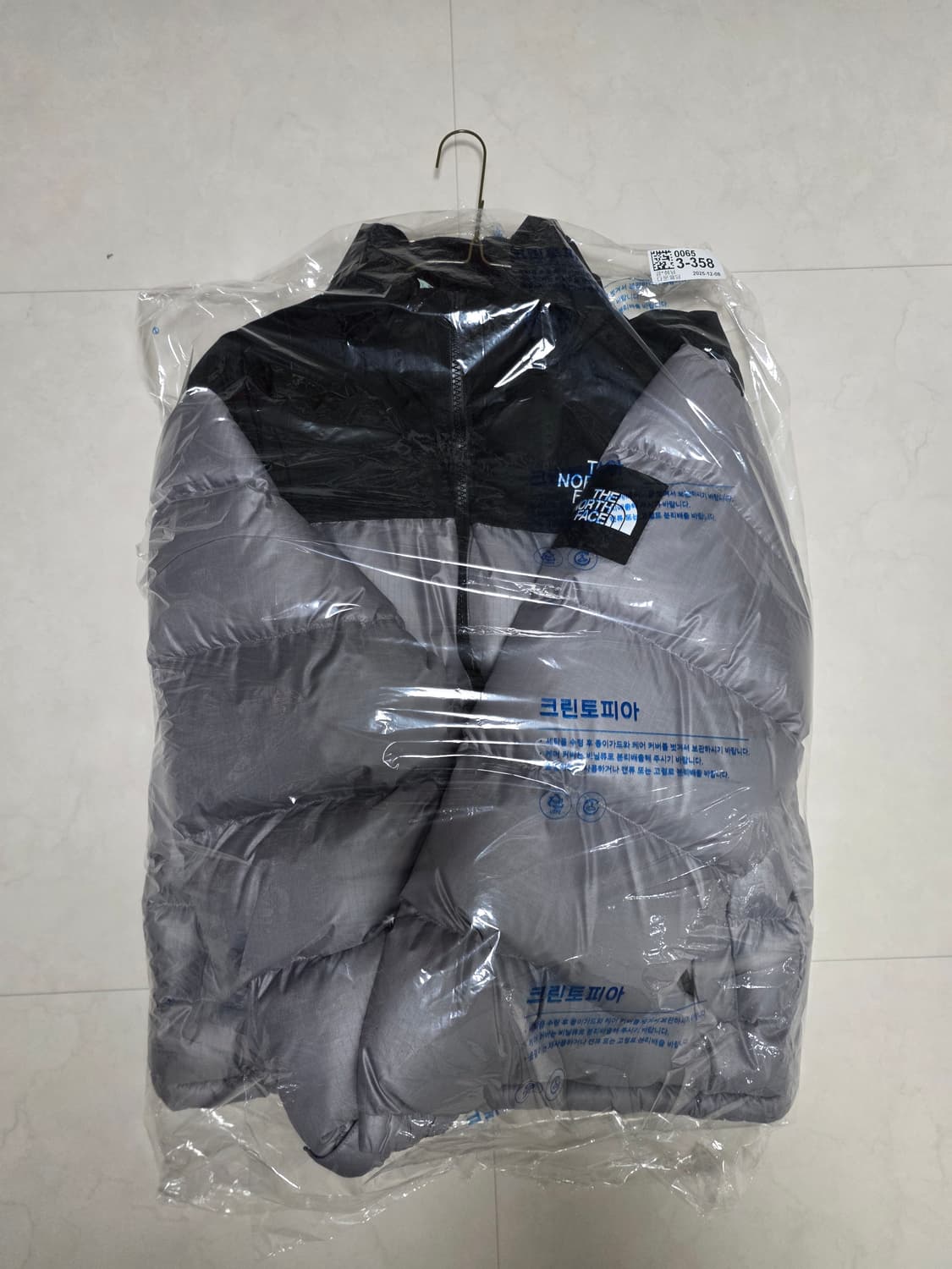 노스페이스 눕시 패딩 XL(105) 사이즈, 헤더 그레이색상 상품이미지2