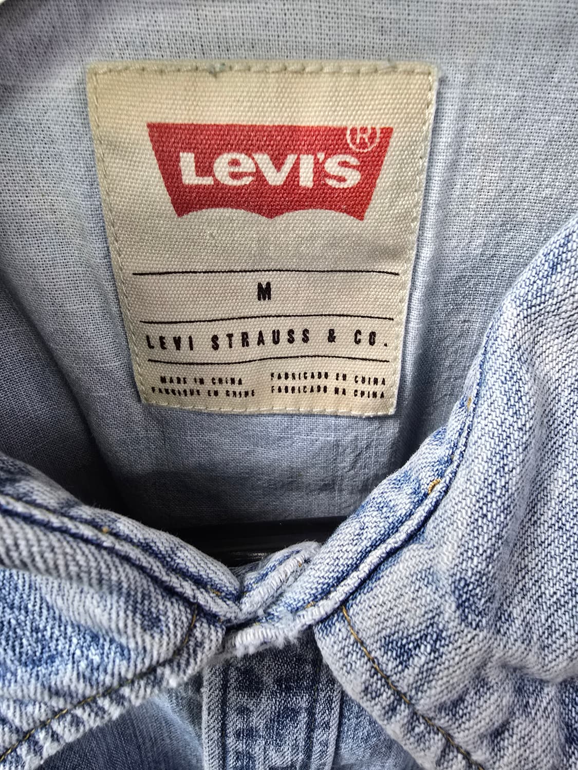 리바이스 웨스턴 데님 셔츠 (1252) 상품이미지3