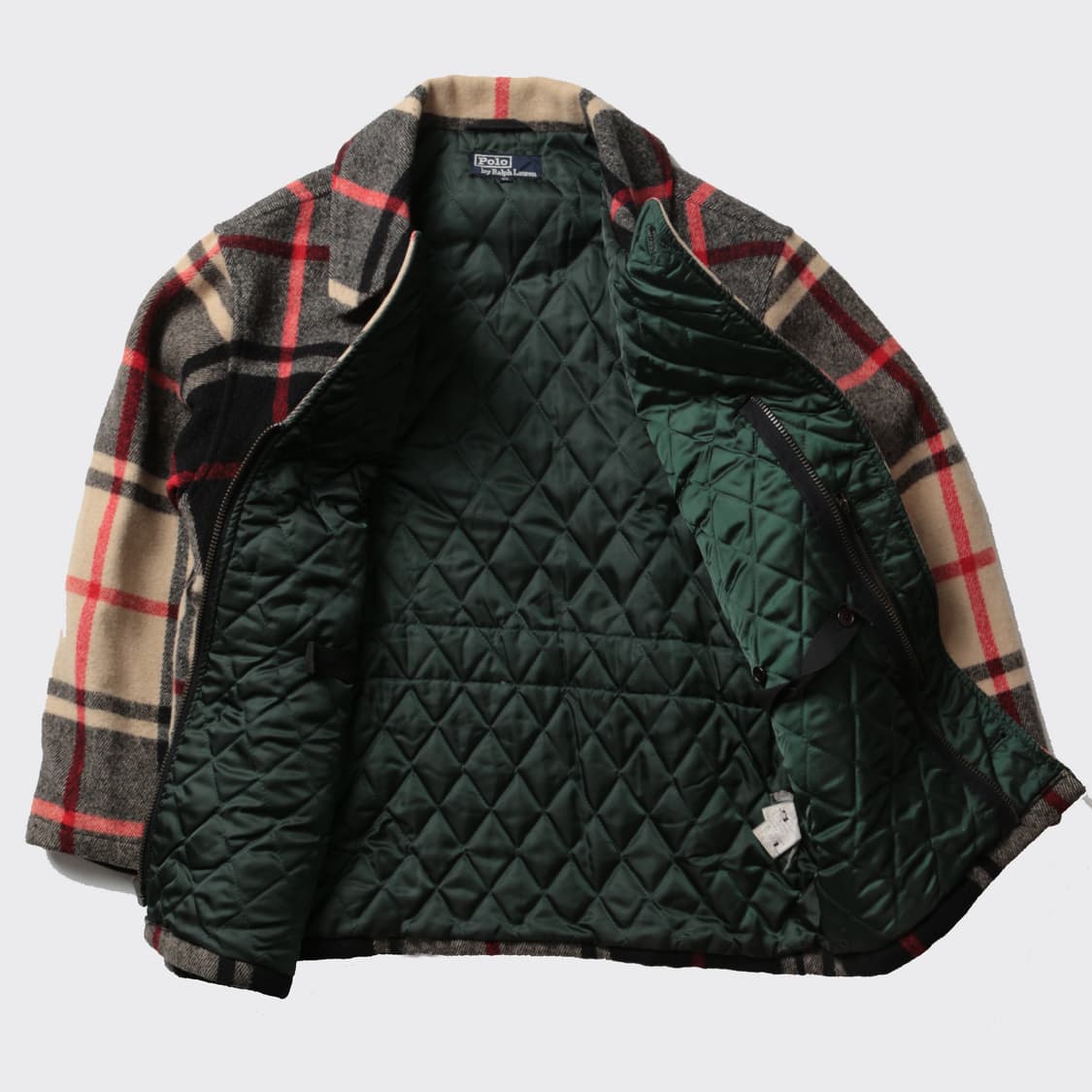 폴로 90s 타탄체크 울 필드자켓   상품이미지6