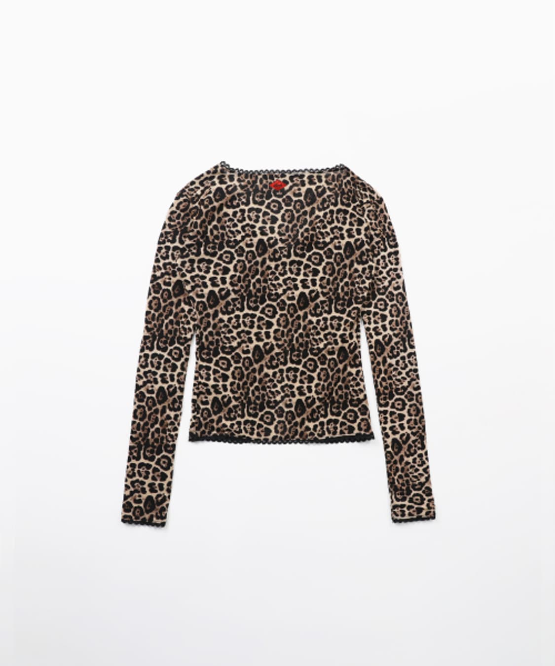 배드블러드 레오파드 타이 가디건 - 브라운 상품이미지2