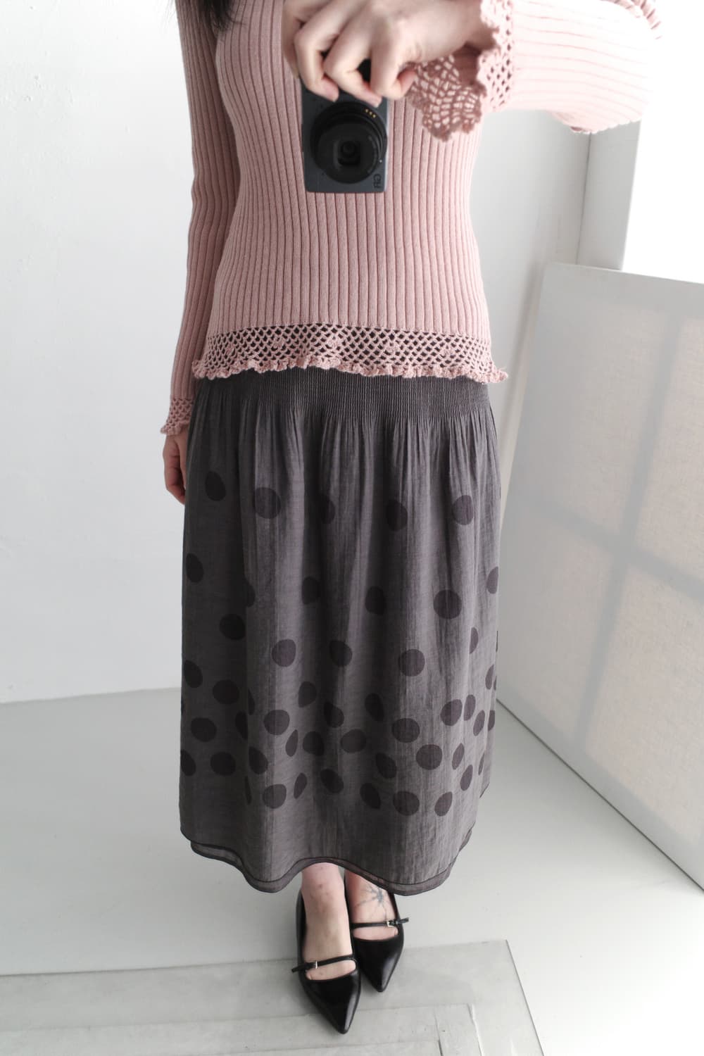 reversible pleats skirt  상품이미지7