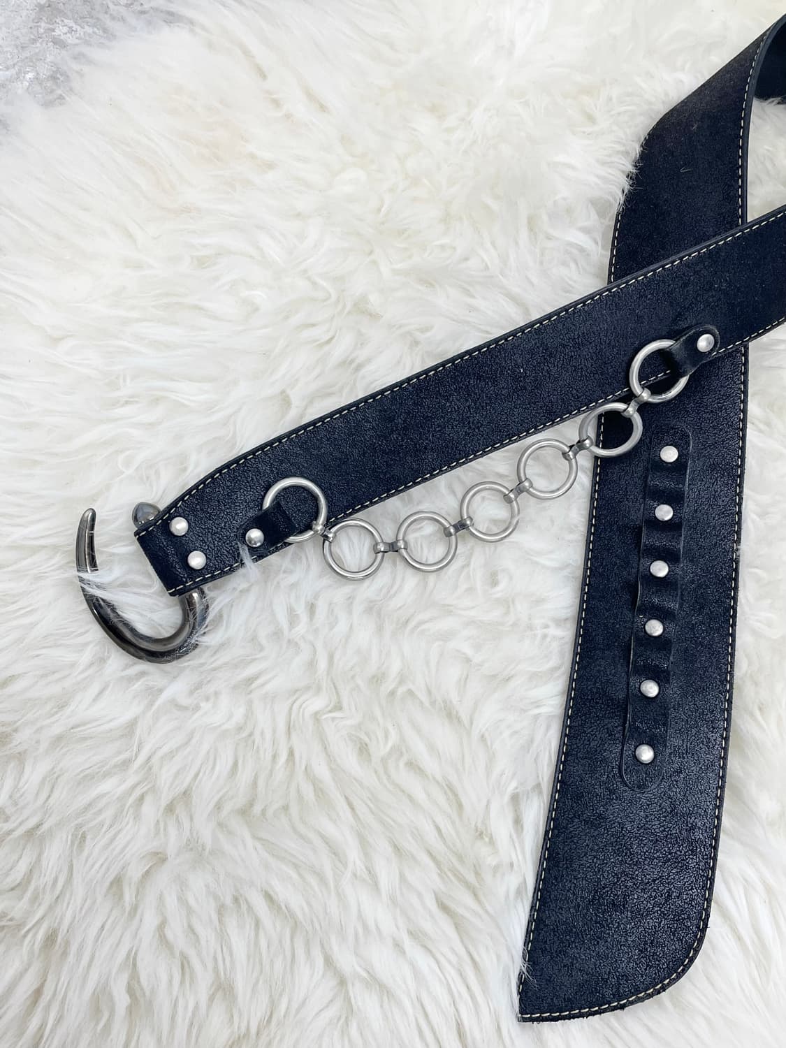 락시크 체인 와이드 벨트 상품이미지7