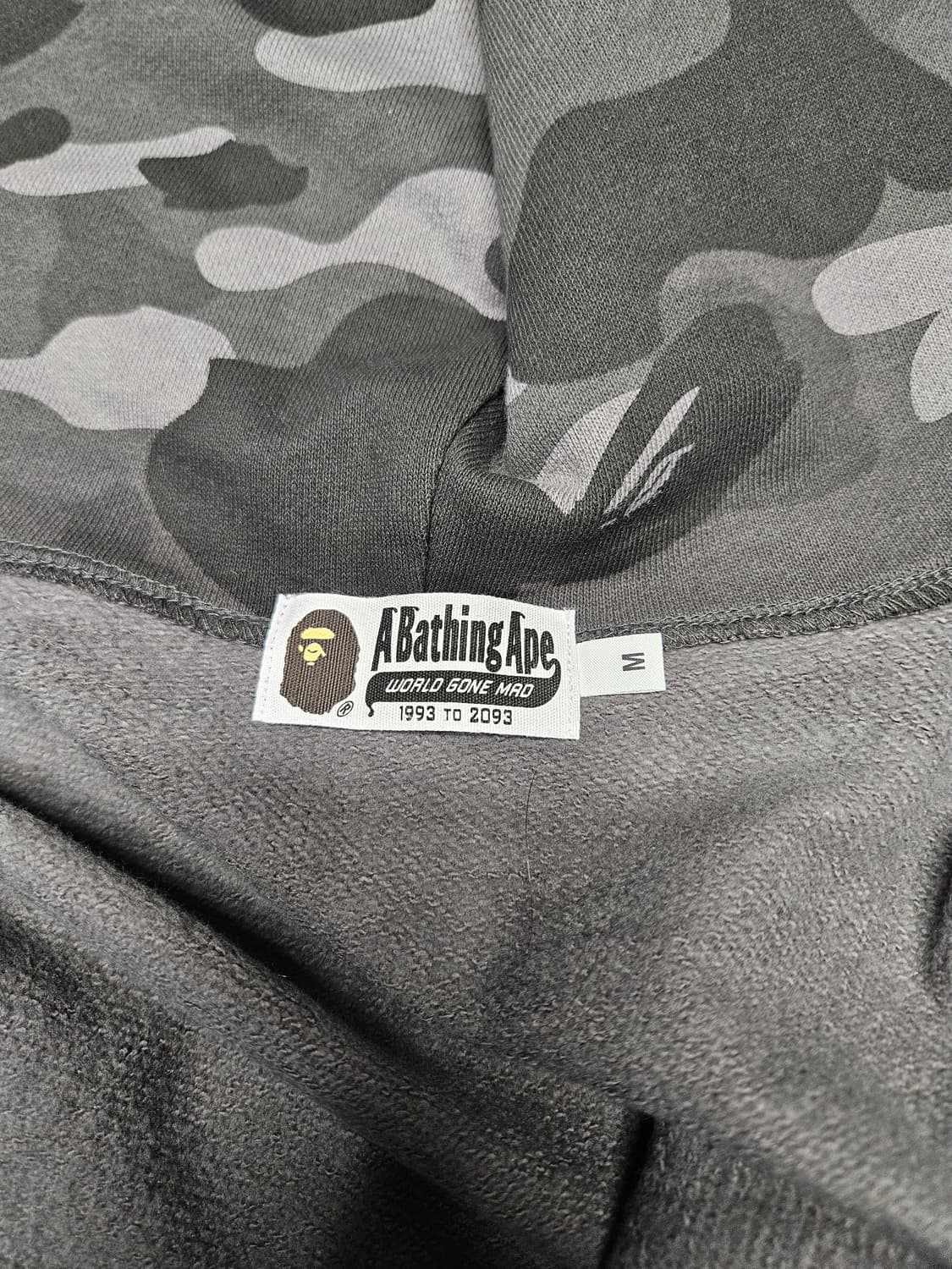 베이프 샤크 후드집업 카모 블랙 흑계 정품 상품이미지3