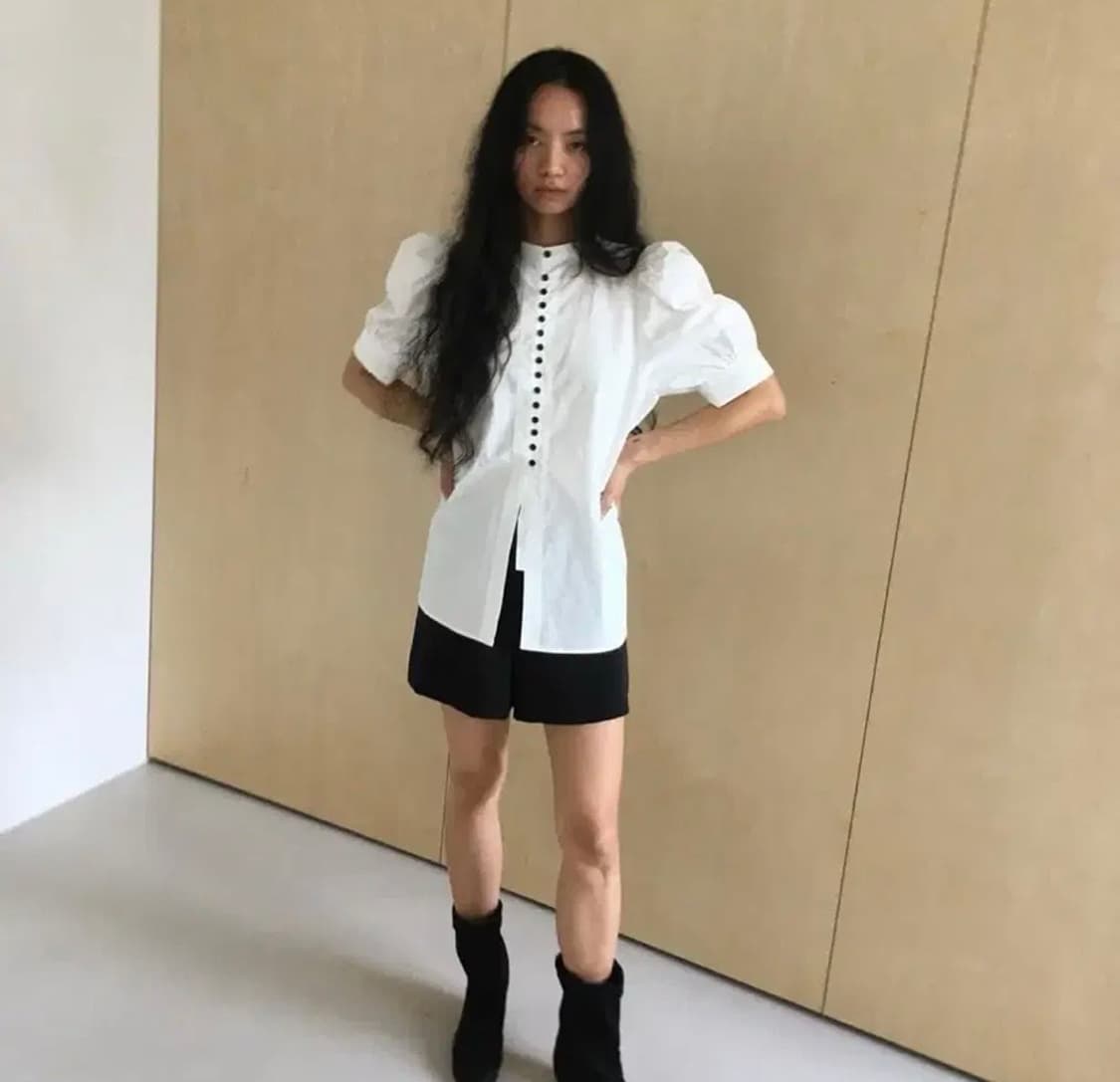 Havebin 해브빈 코튼 퍼프 블라우스 상품이미지2