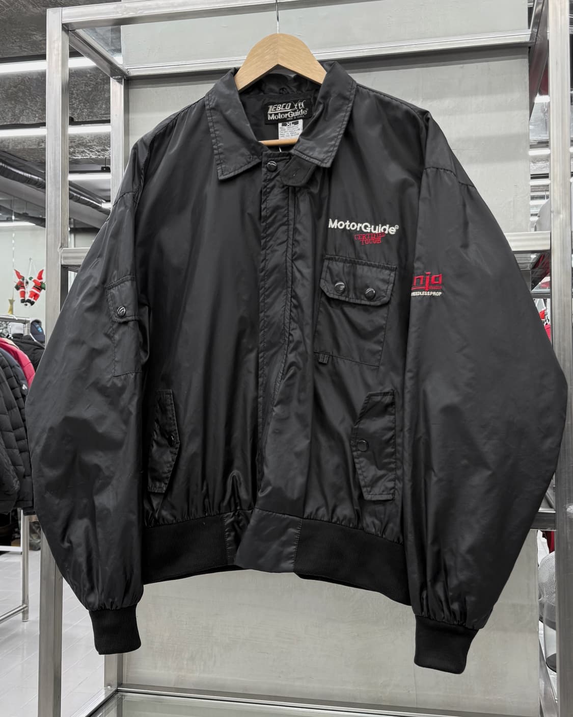 ZEBCO 모터 가이드 글로시 윈드 브레이커 자켓 상품이미지5