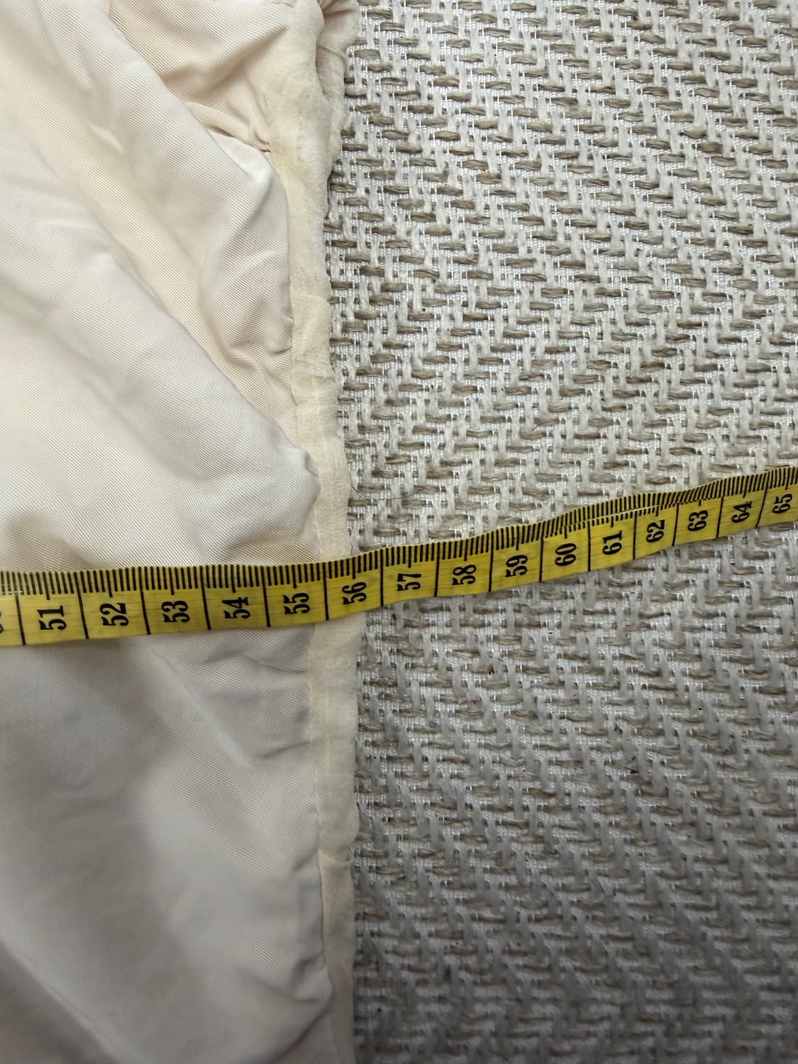 정품) 랑방 한섬 오버핏 아이보리색 칠부점퍼 34 상품이미지10