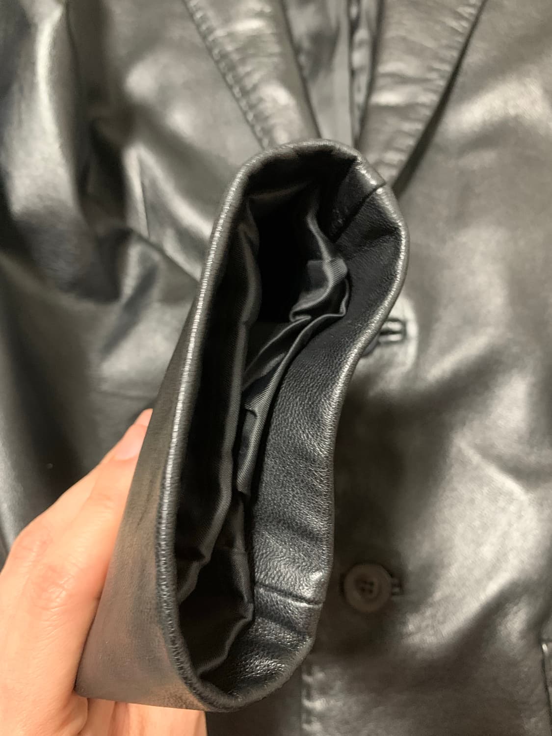 우영미 이태리 양가죽 자켓 상품이미지5