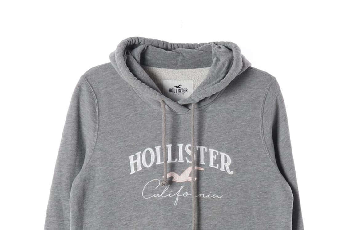 홀리스터 시그니처 빅로고 기모 후드티 M 상품이미지3