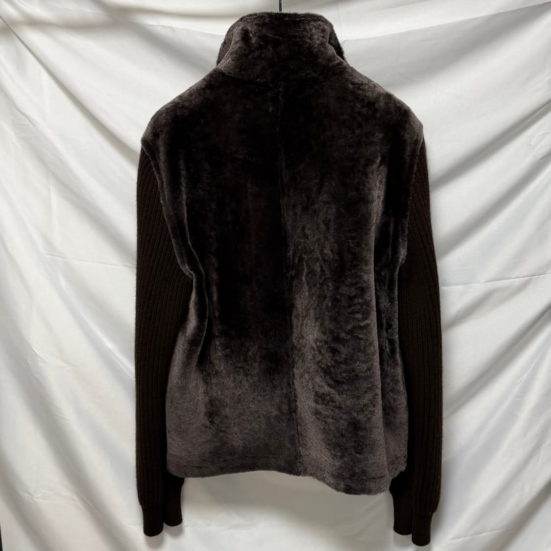 [미사용/48] 펜디 시어링 블루종 니트 집업 브라운 상품이미지5