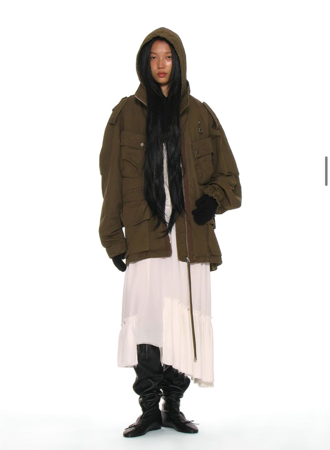 2 IN 1 워시드 M65 필드 자켓_브라운 상품이미지6