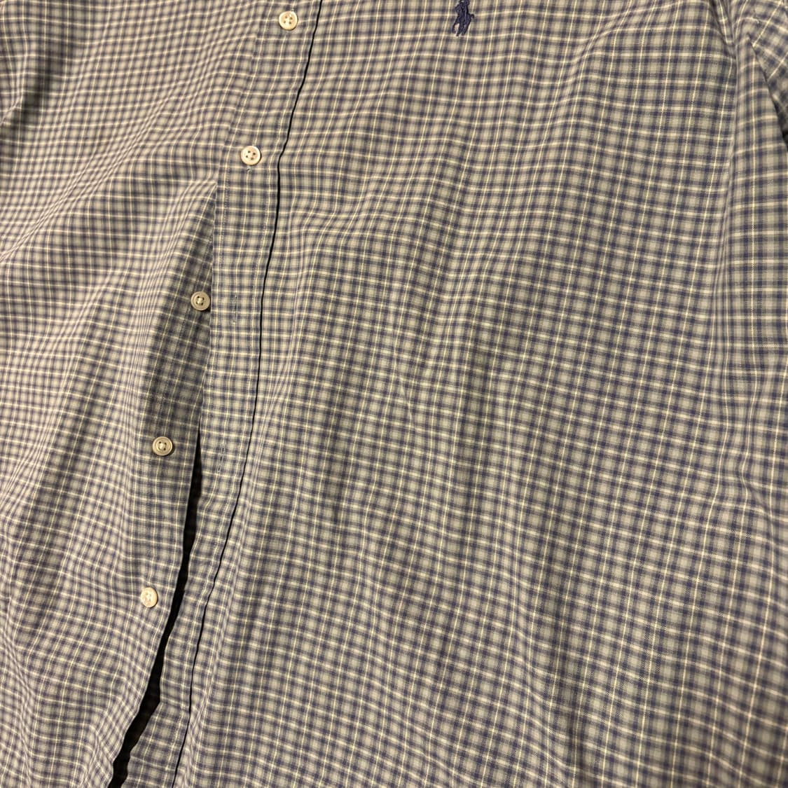 POLO RALPH LAUREN BLAKE BLUE CHECK SHIRT 상품이미지5