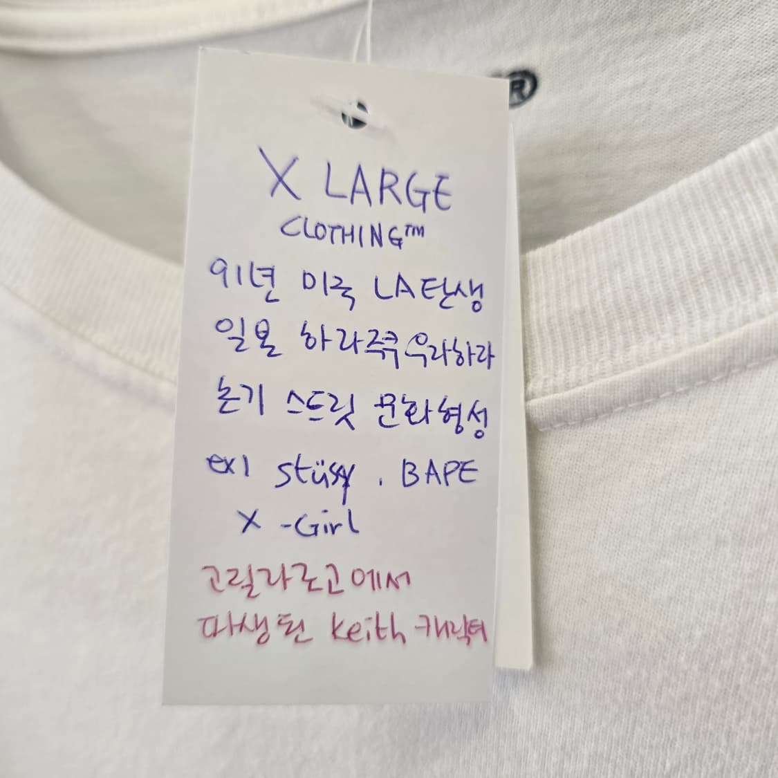 XLARGE 엑스라지 keith그래픽 롱슬리브 티셔츠 상품이미지8