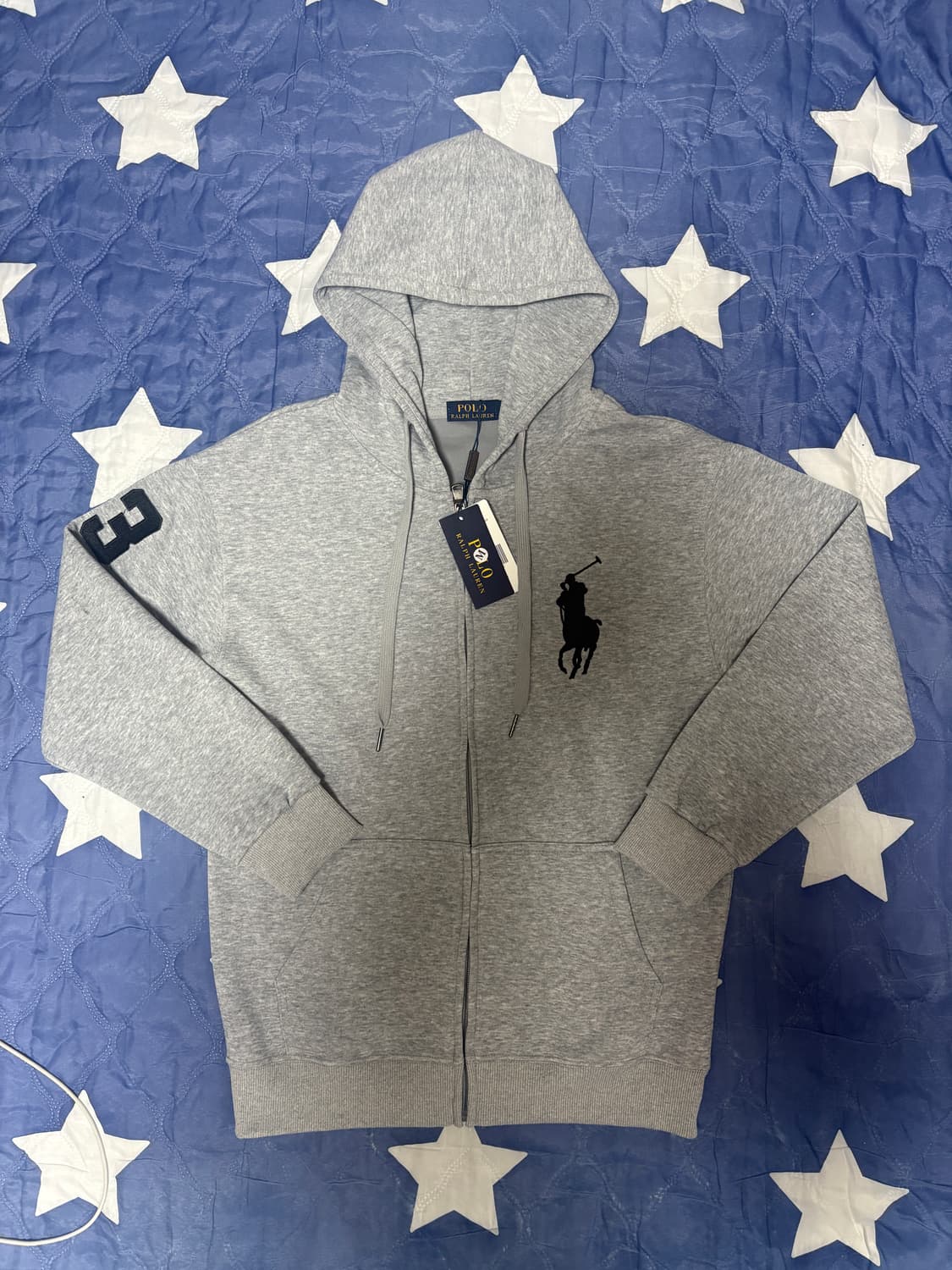폴로 빅포니 후드집업 그레이 상품이미지1